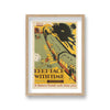 London Underground Keep Pace With Time Vintage Travel Print