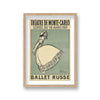 Ballet Russe Theatre De Monte Carlo Ballerina On Aged Blue Background Jean Cocteau
