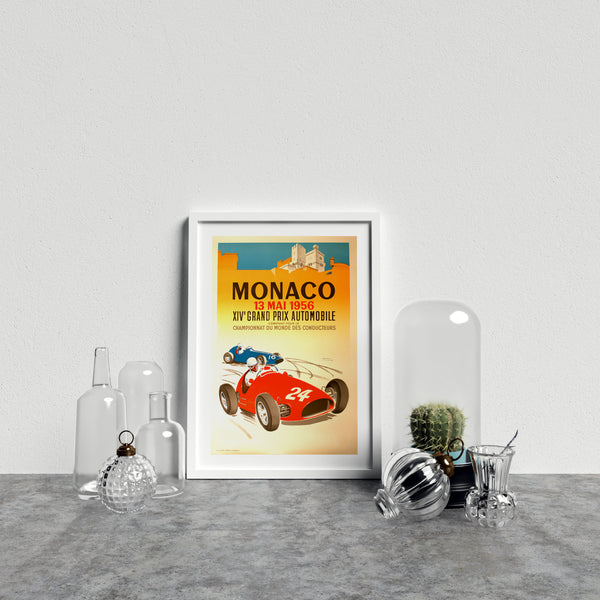 Retro Motor Racing Monaco Gp 1956