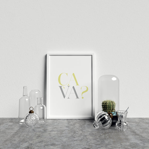 French Typography Ca Va? Y&G