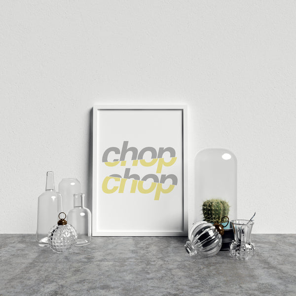 Typography Chop Chop Y&G
