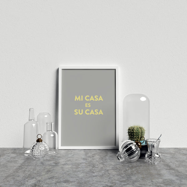 Typography Mi Casa V8 Y On Gr