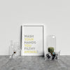 Typography Wash Your Hands V2 Y&G