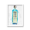 Gin Graphic Splash Print Bombay Sapphire Inspired