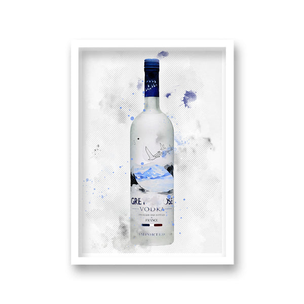 Spirit Graphic Splash Print Grey Goose Vodka Inspired