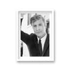 Michael Caine Portrait Wearing Tailored Suit Leaning On Wall Vintage Icon Print