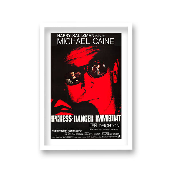 Michael Caine As Harry Palmer Ipcress File Vintage Movie Poster French