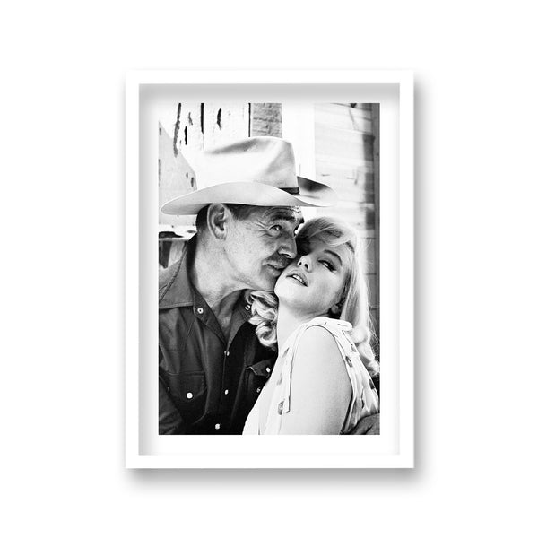 Marilyn Monroe & Clark Gable The Misfits 1961 Image 1 Vintage Icon Print