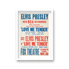 Elvis Presley Love Me Tender Vintage Promotional Poster