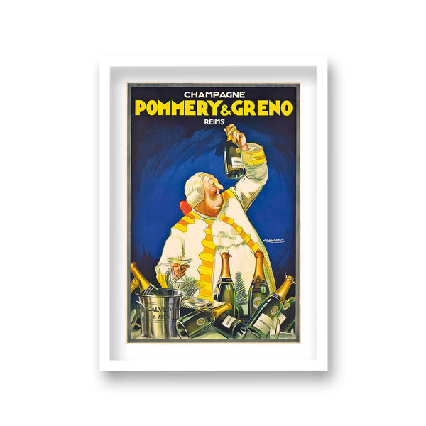 Champagne Pommery & Greno French Graphic Vintage Art Print