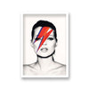 Kate Moss Portrait Ziggy Stardust Flash Vintage Pop Art Print