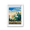 Monte Carlo Beausoleil Graphic Vintage Travel Poster