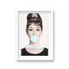 Audrey Hepburn Breakfast At Tiffany'S Bubble Gum Pop Art Print