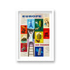 Air France Europe Graphic Multiple Pictures Man On Ladder