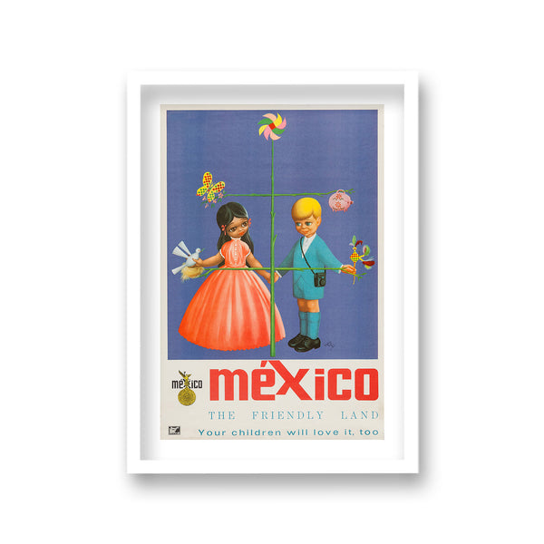 Mexico The Friendly Land Boy & Girl Holding Hands