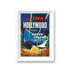 Fly Twa Hollywood Vintage Travel Print