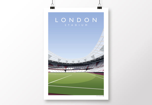 WHUFC London Stadium - Bobby Moore Stand Poster