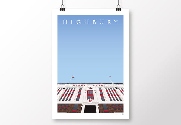 AFC Highbury - East Stand Poster