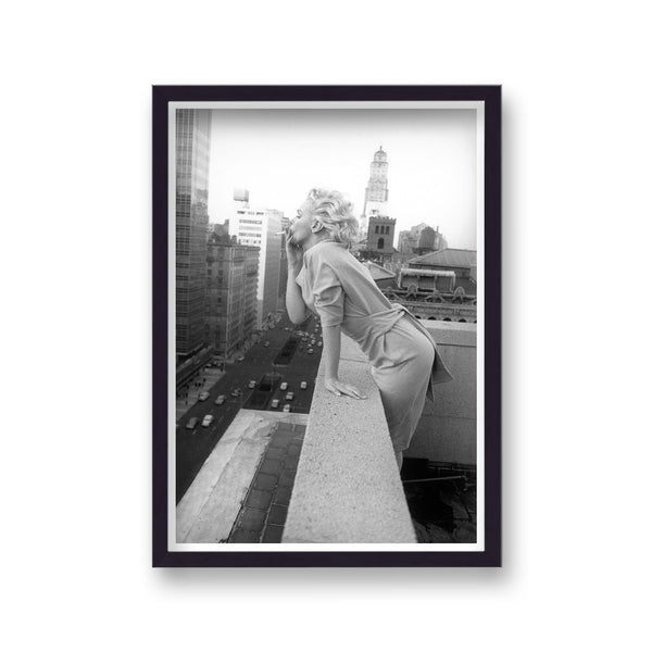 Marilyn Monroe In New York From Rooftop 3 Smoking Cigarette