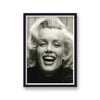 Marilyn Monroe Laughing Portrait Black Sweater