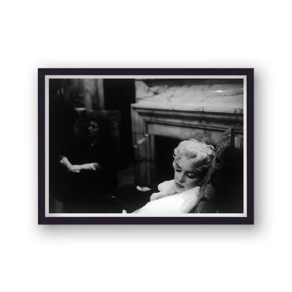 Marilyn Monroe Asleep In High Backed Chair