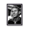 Steve Mcqueen On Set Denim Shirt 2 B&W