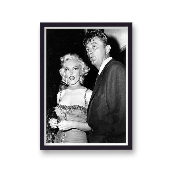 Marilyn Monroe With Actor Robert Mitchum