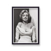 Marilyn Monroe Seductive Pose Low Cut White Gown Close Up