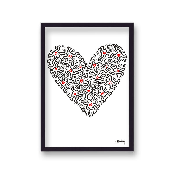 Keith Haring Love Vintage Print