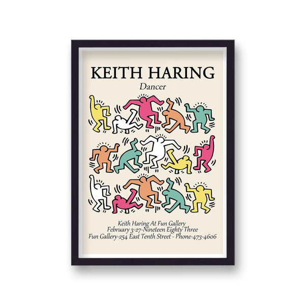Keith Haring Dancer 1983 Fun Gallery New York Exhibition Poster
