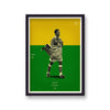 Football Heroes World Cup Golden Ball Romario Usa Vintage Print