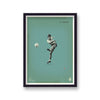 Football Heroes Gary Lineker Vintage Print