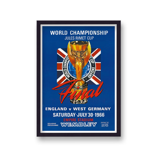 World Cup 66 Final Programme Vintage Print