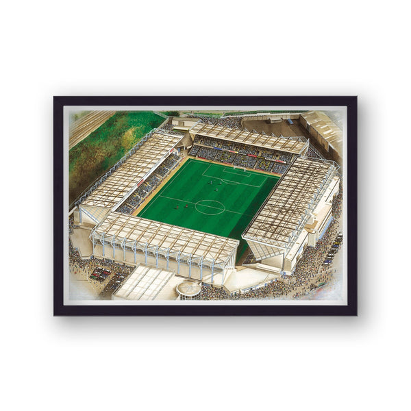 Millwall Fc - The New Den - Football Stadium Art - Vintage