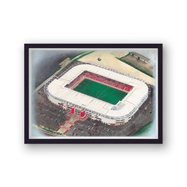 Middlesbrough Fc - The Riverside Stadium - Football Stadium Art - Vintage