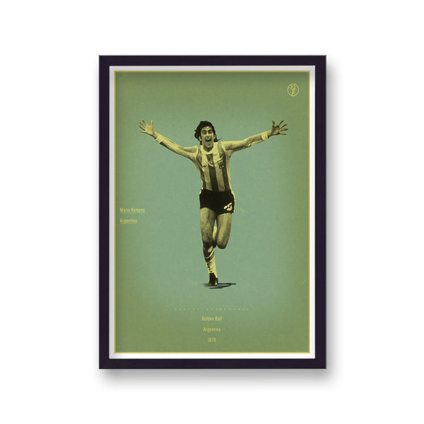 Football Heroes World Cup Golden Ball Mario Kempes Argentina 1978
