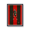 Football Heroes Paolo Maldini Ac Milan Vintage Print