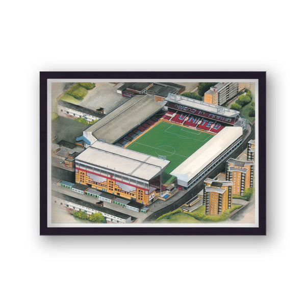 West Ham United Fc - The Boleyn Ground - Upton Park - Football Stadium Art - Vintage