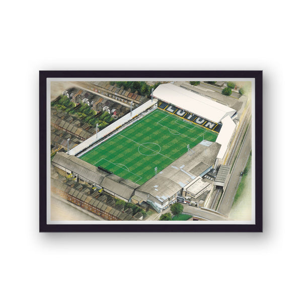 Luton Town Fc - Kenilworth Road - Football Stadium Art - Vintage