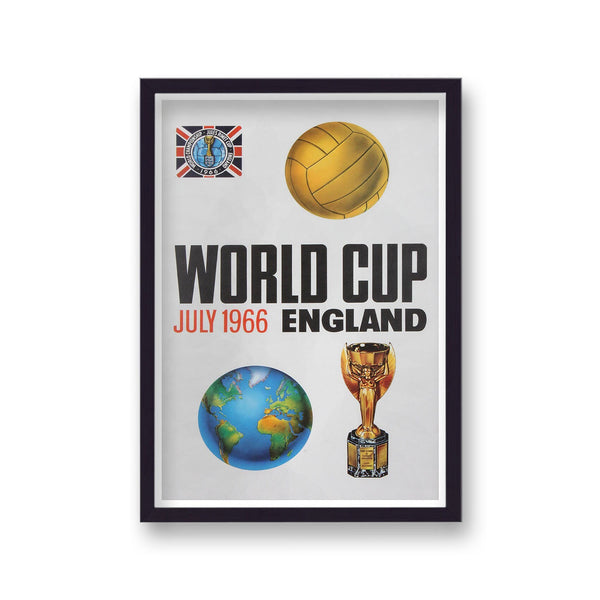 World Cup 66 England Planet Earth Vintage Tournament Poster