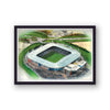 Reading Fc - The Madejski Stadium - Football Stadium Art - Vintage