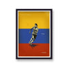 Football Heroes Falcao Vintage Print