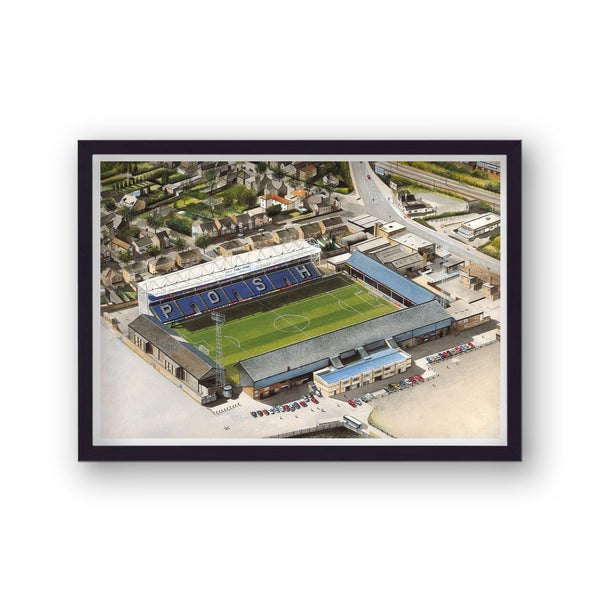 Peterborough United Fc - London Road - Football Stadium Art - Vintage