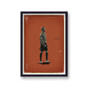 Football Heroes David Beckham Man Utd Vintage Print