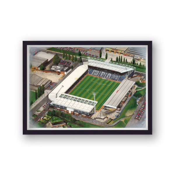 West Bromwich Albion Fc - Wba - The Hawthorns - Football Stadium Art - Vintage