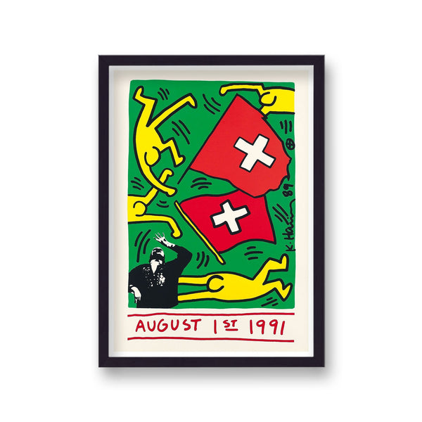 Keith Haring 1991 Zurich Exhibition Poster
