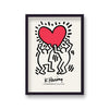 Keith Haring Couple Carrying Loveheart Signed