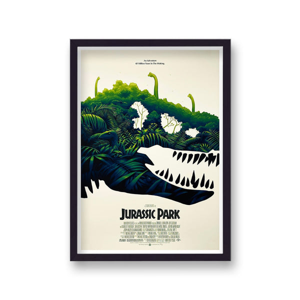 Jurassic Park Rain Forest T-Rex Alternative Movie Poster