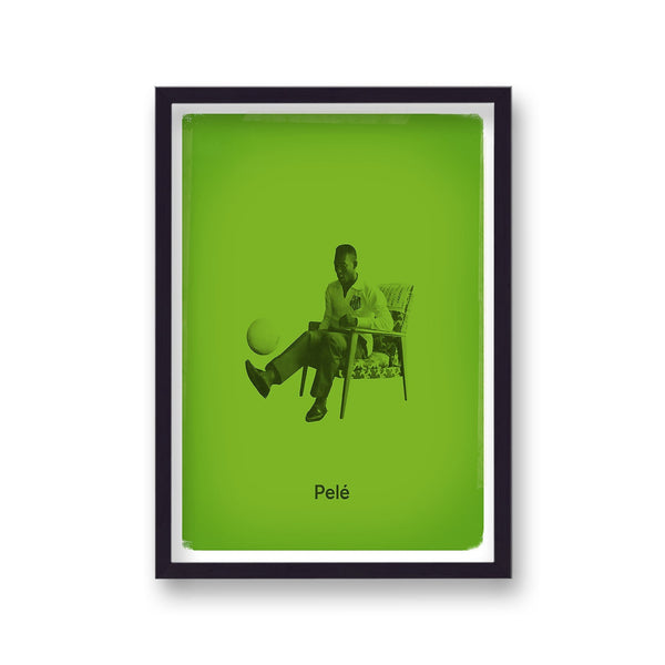 Football Heroes Pele Vintage Print