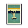 Football Heroes Sergio Aguero Man City Vintage Print